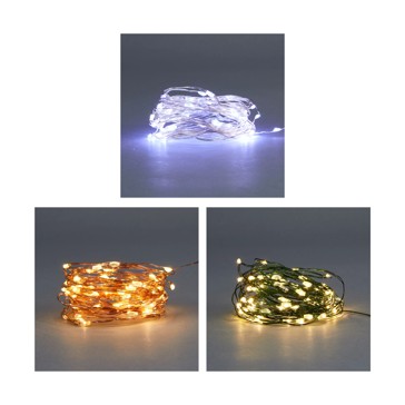 Low Voltage 300 LED Wire String Lights, Assorted - Anko