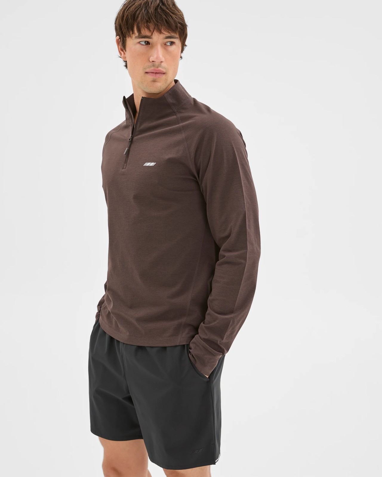 Active 1/2 Zip Jumper - Chocolate 4 of 6