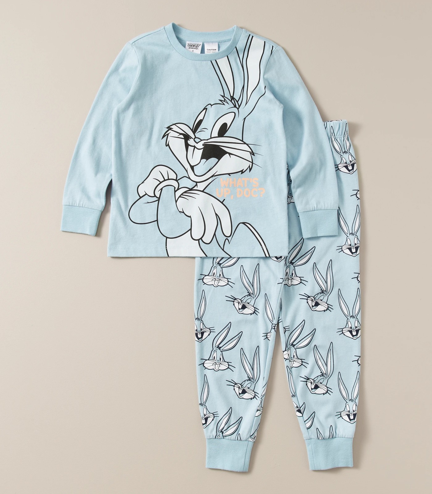 Kids Looney Tunes Bugs Bunny Family Matching Cotton Pyjama Set 2 of 6