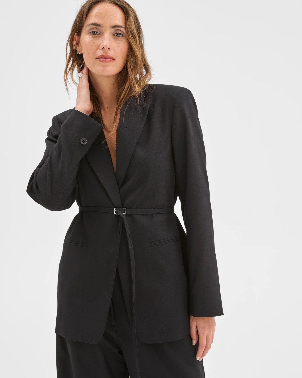 Preview Belted Detail Blazer 3 of 6