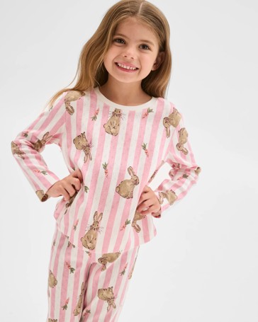 Sibling Matching Easter Australian Cotton Younger Girls Pyjama Set