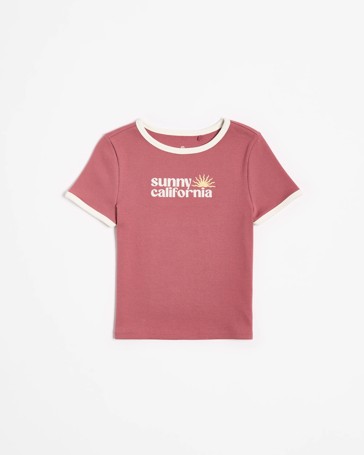 Australian Cotton Rib Ringer T-shirt
