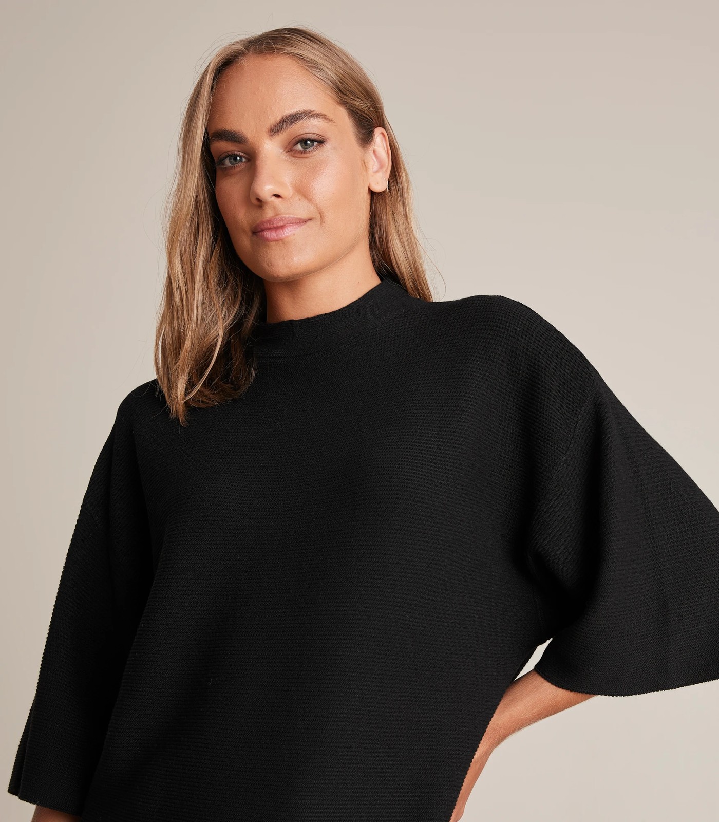 Preview Mock Neck Rib Knit Top Target Australia