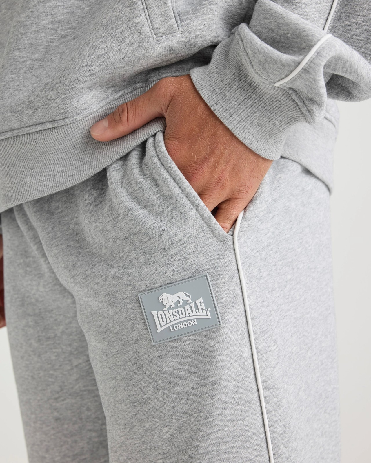 Lonsdale London Sport Straight Leg Track Pant - Grey 3 of 4