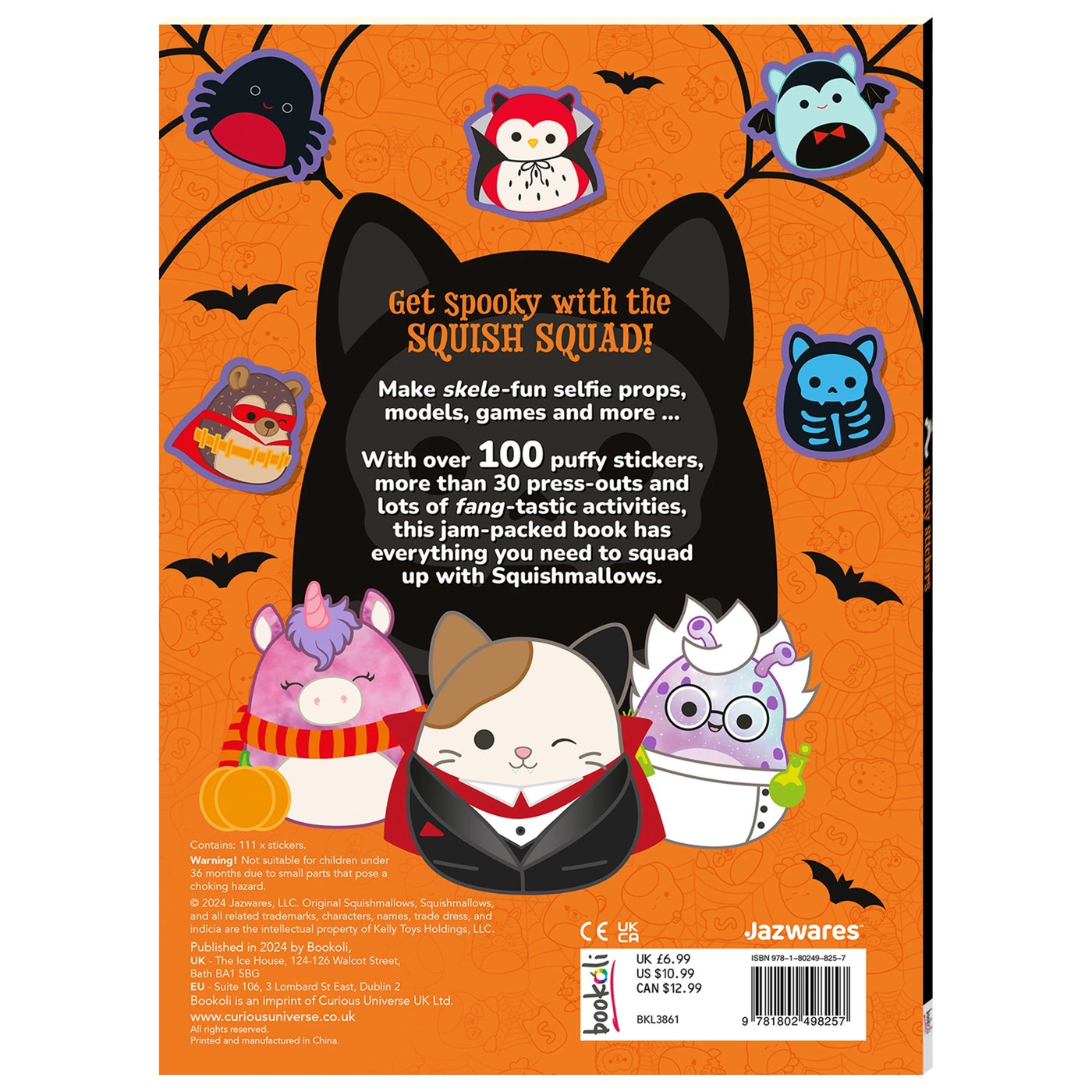 Original Squishmallows Spooky Stickers Book 2 of 4
