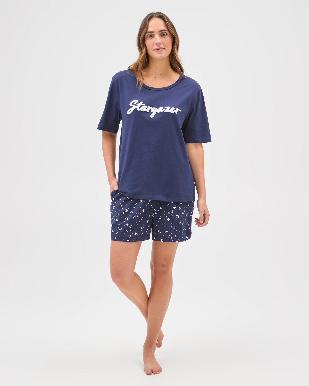 Australian Cotton Printed Sleep Top - Stargazer 6 of 6