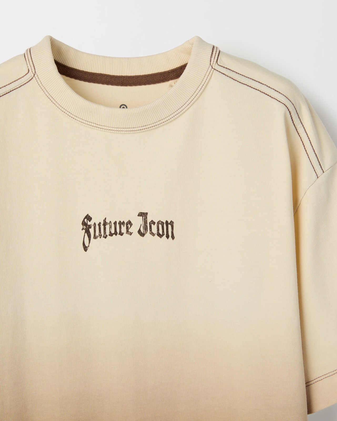 Australian Cotton Oversized Dip Dye T-Shirt - Dark Orange 5 of 5