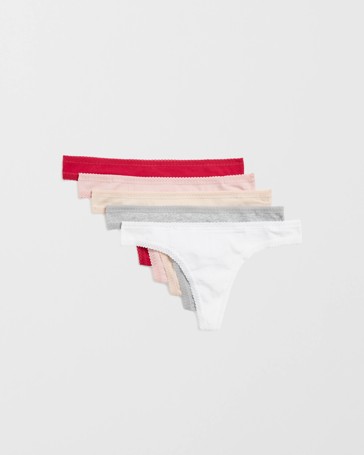 Australian Cotton Blend 5 Pack G-String Briefs