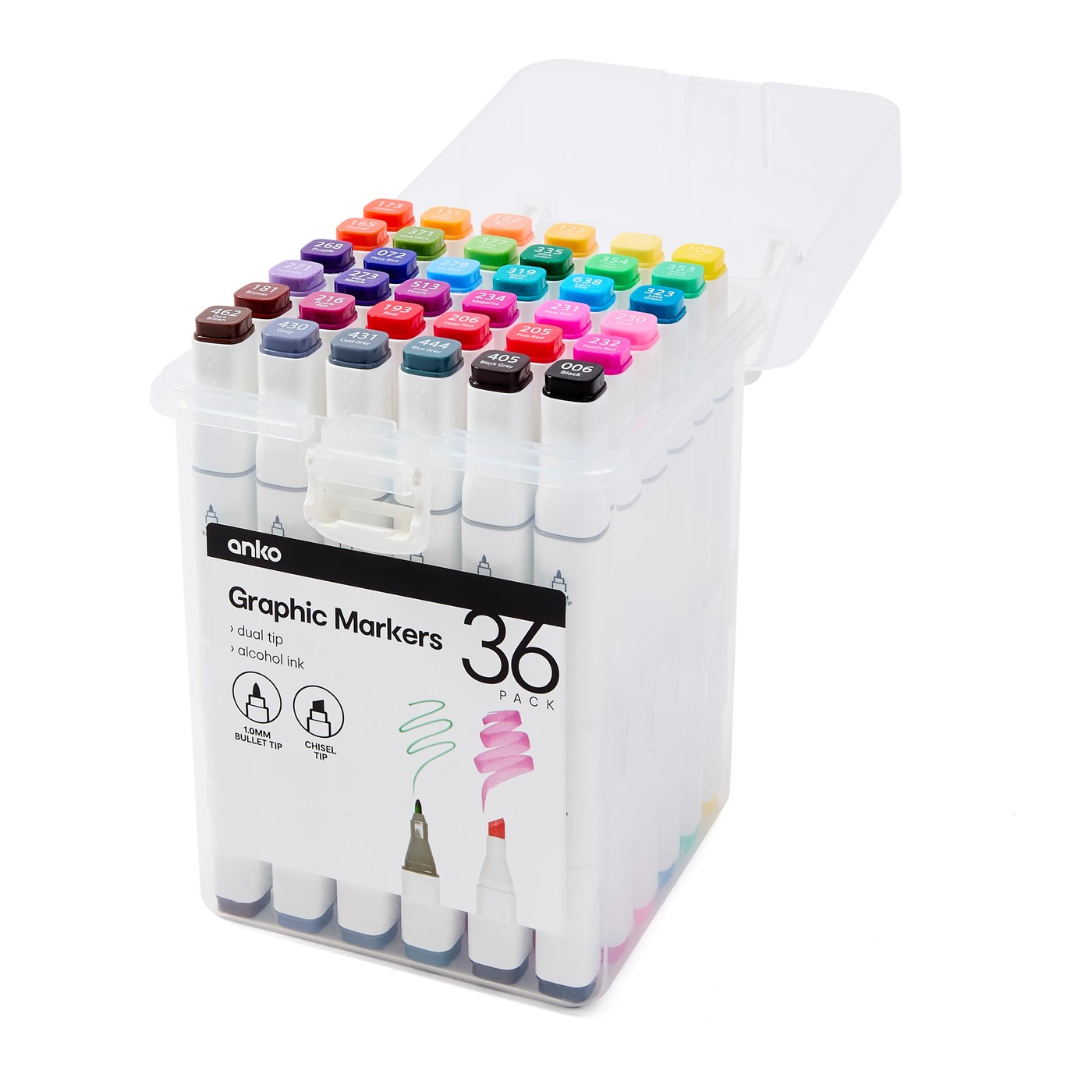 Graphic Markers, 36 Pack - Anko 2 of 6