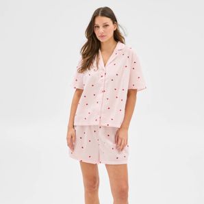 Womens Seersucker Print Short Pyjama Set product image