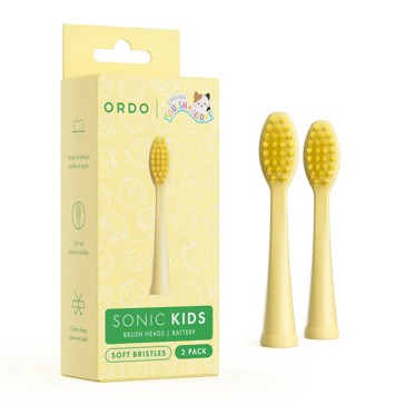Original Squishmallows 2 Pack Ordo Sonic Kids Battery Brush Heads - Wanda