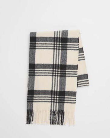 Plaid Woven Scarf