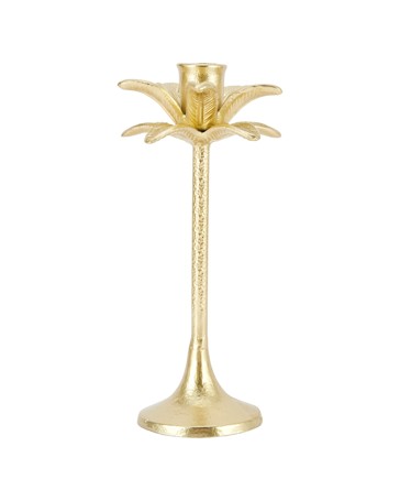 Anko Brass Look Palm Taper Candle Holder