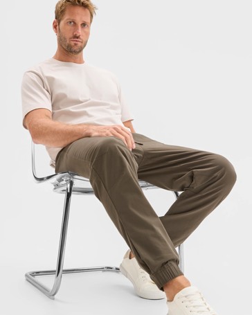 Australian Cotton Woven Jogger Pants