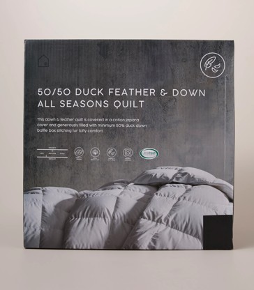 50/50 Duck Feather & Down All Seasons Quilt