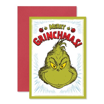 Hallmark Christmas Card - Merry Grinchmas!