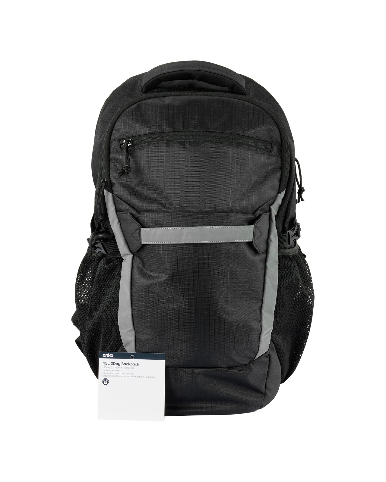 Anko 45L 2 Day Backpack - Black 5 of 5
