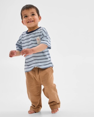 Organic Cotton Baby T-Shirt & Trackpants 2 Piece Set