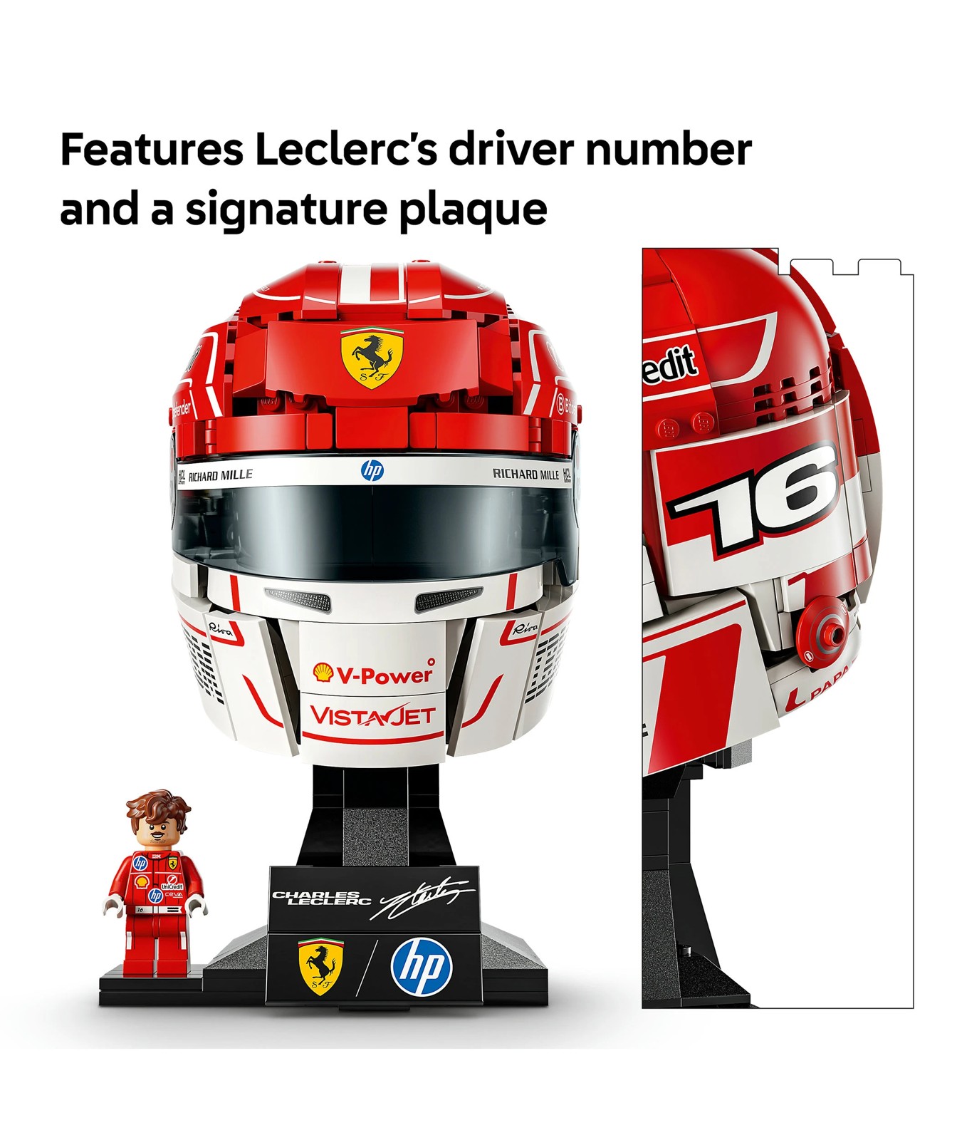 LEGO® Editions Formula 1 Scuderia Ferrari HP Charles Leclerc Helmet 4 of 5