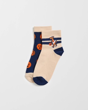 Maxx 2 Pack Kids Casual Quarter Crew Socks