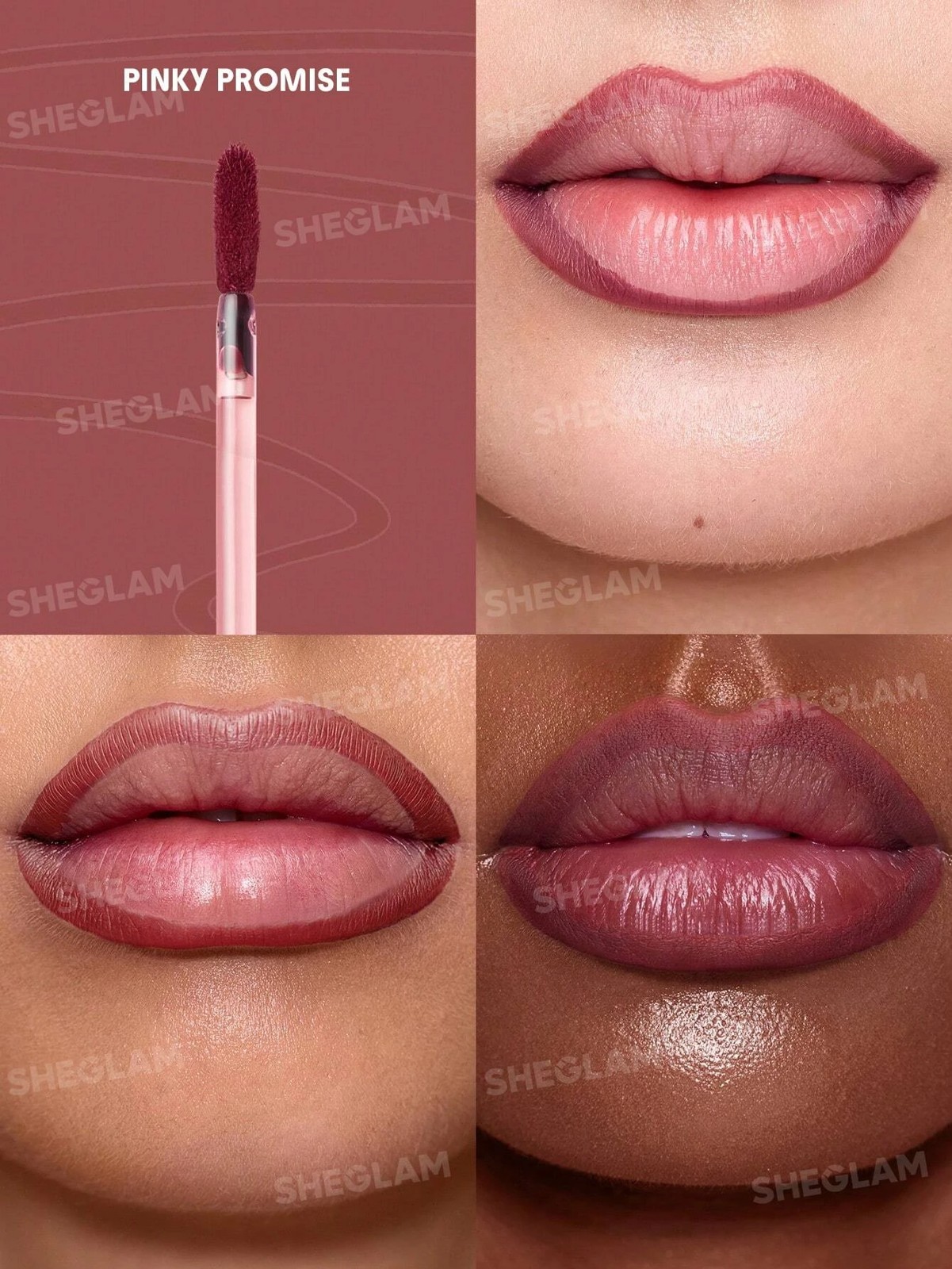 SHEGLAM Fall In Line Peel Off Lip Liner Stain - Pinky Promise 6 of 6