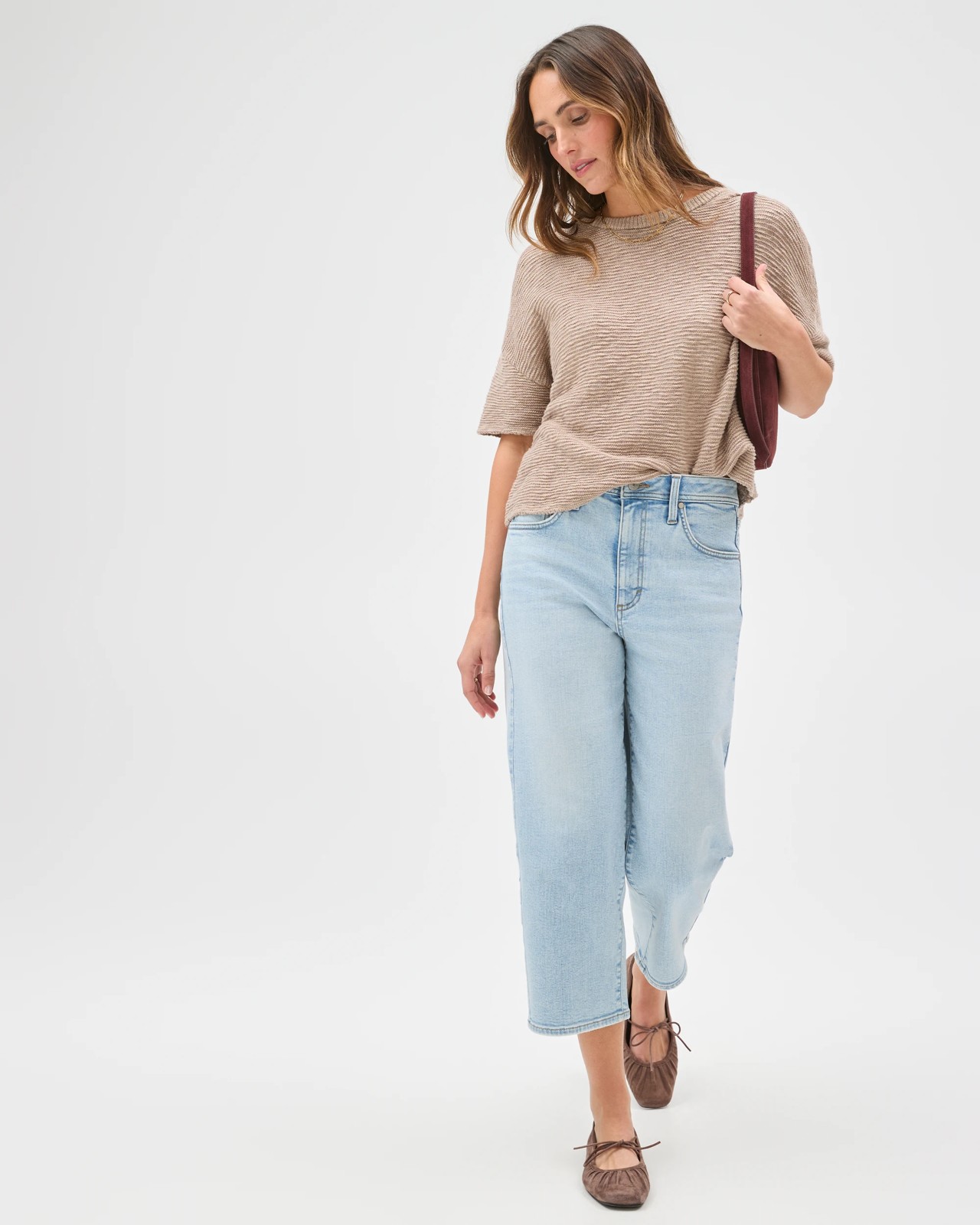 Tara Slim Fit Straight Leg Cropped Denim Jeans 2 of 5