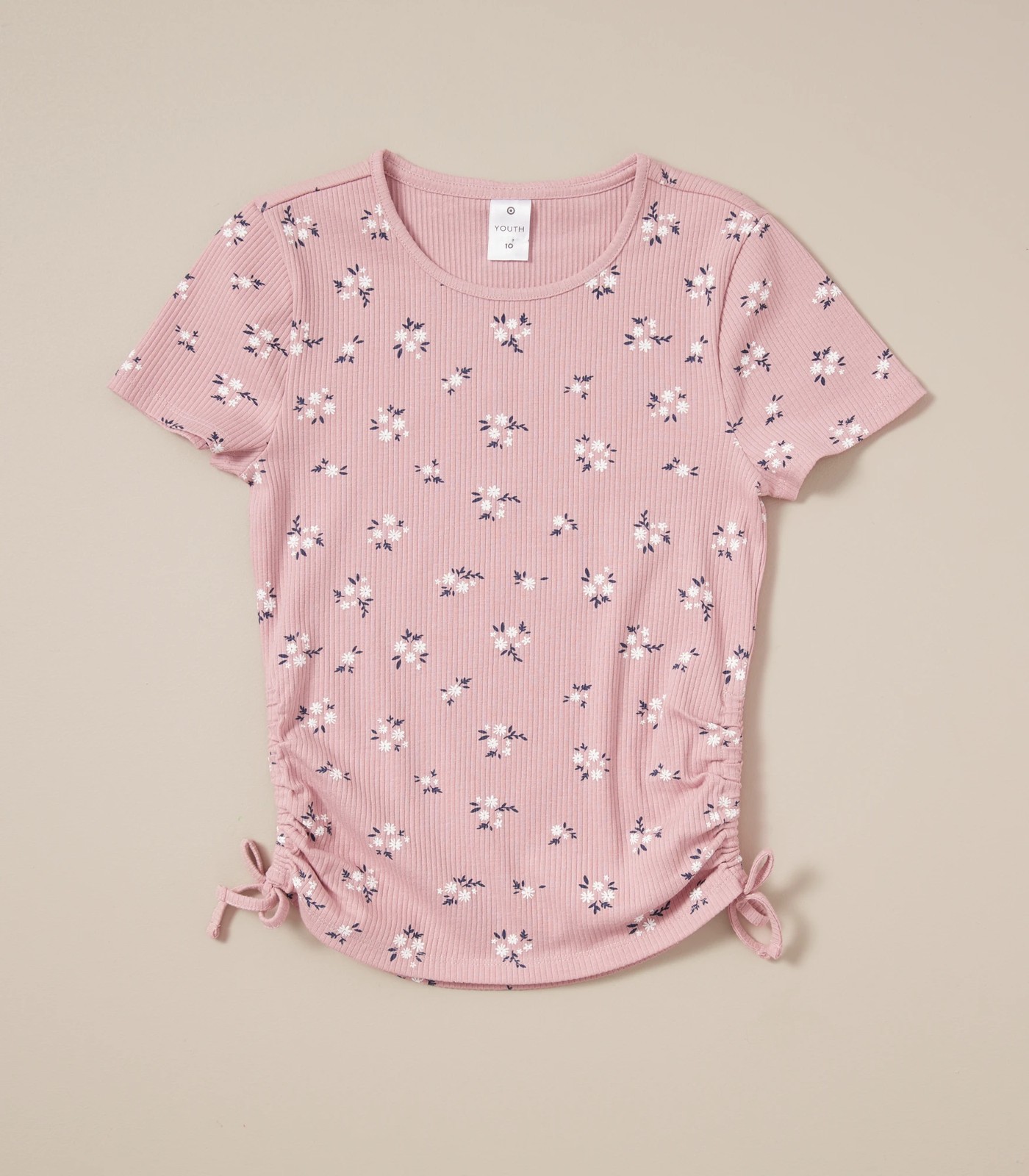 Side Tie Rib Knit T-shirt 5 of 5