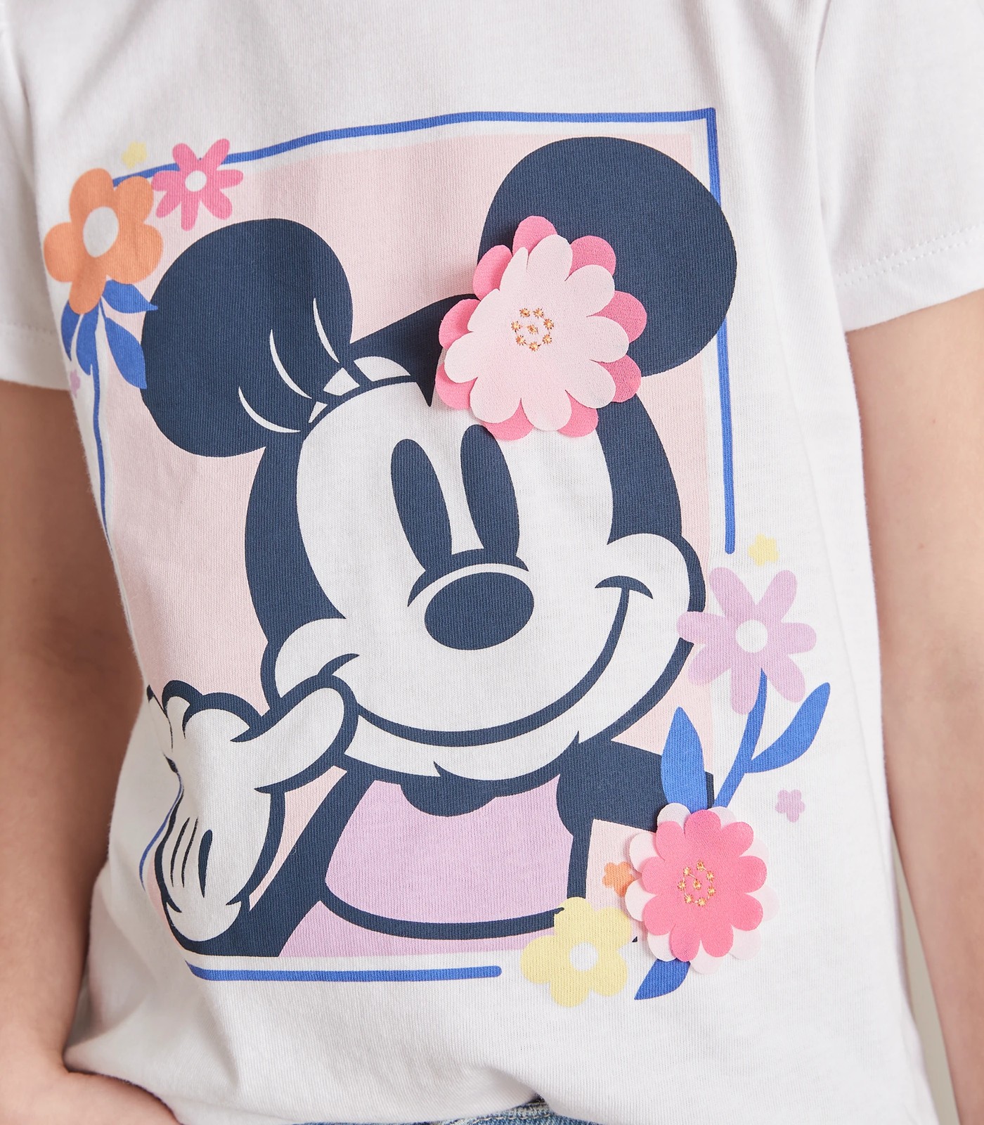 Disney Minnie Mouse 3D Floral T-shirt 5 of 6