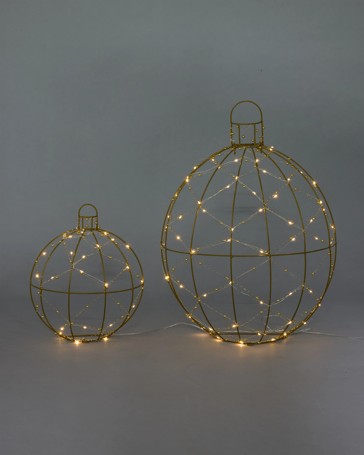 Anko 2 Pack Solar Powered LED Light Up Baubles