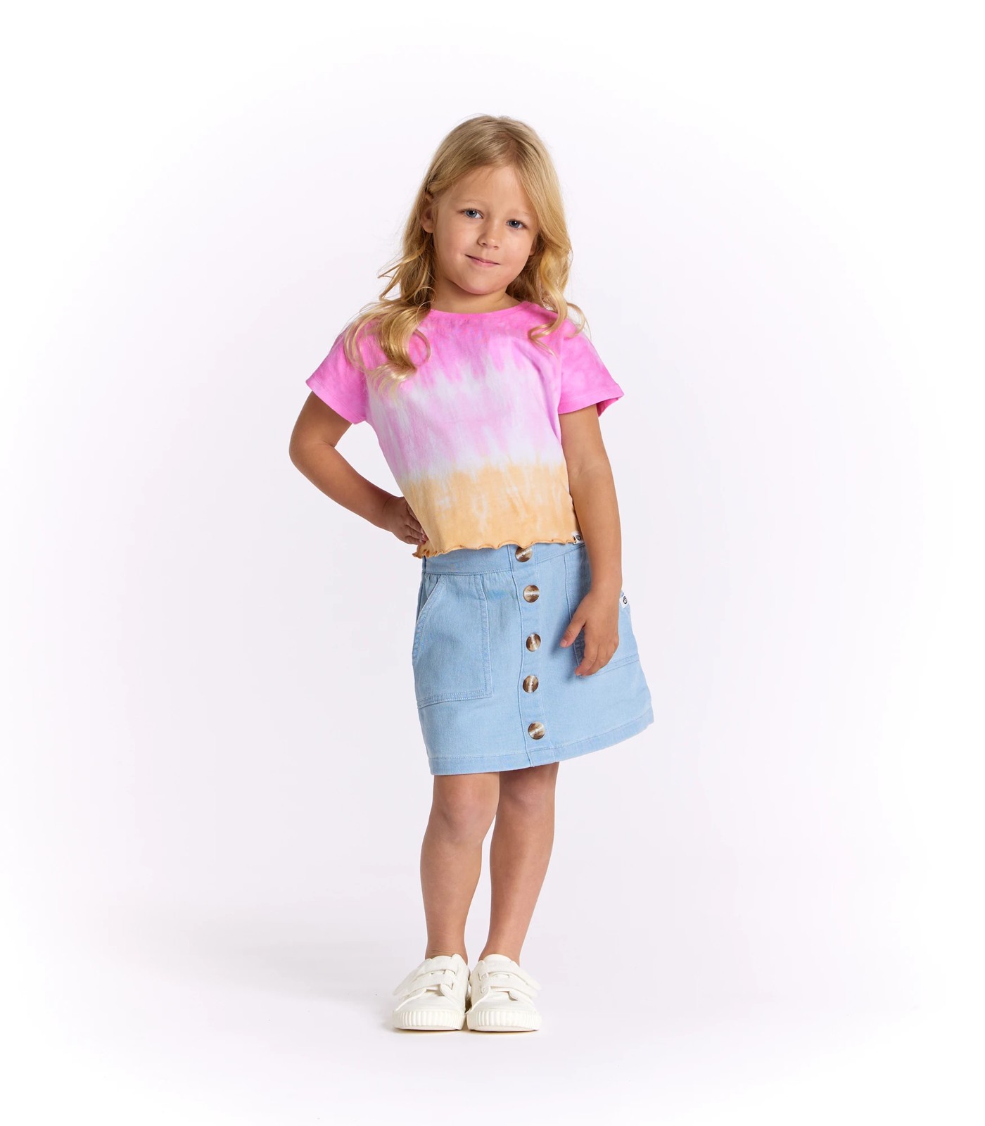Button skirt quality sales