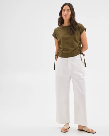 Australian Cotton Side Tie Heavyweight T-Shirt