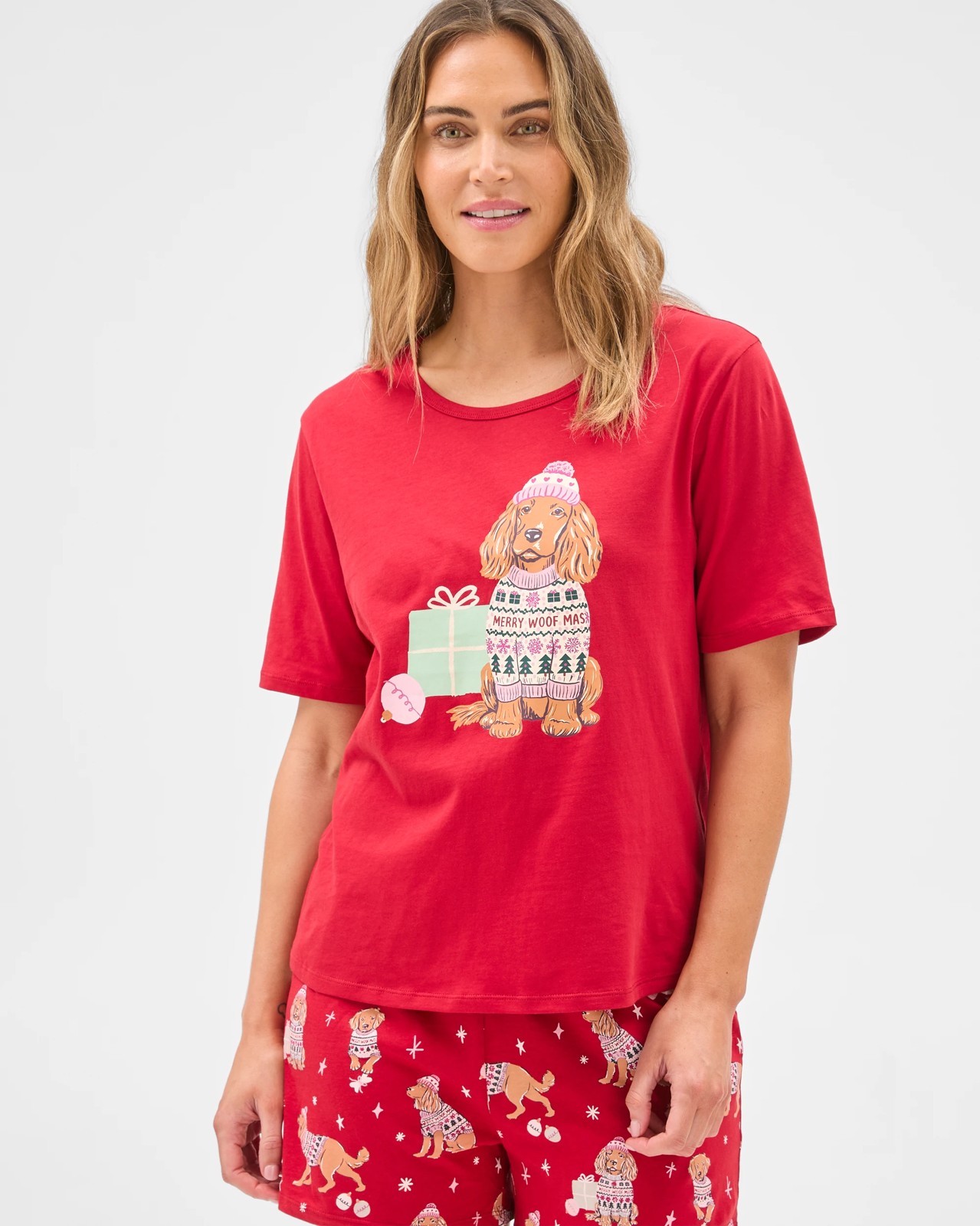 Australian Cotton Christmas Jersey Pyjama Set 3 of 6