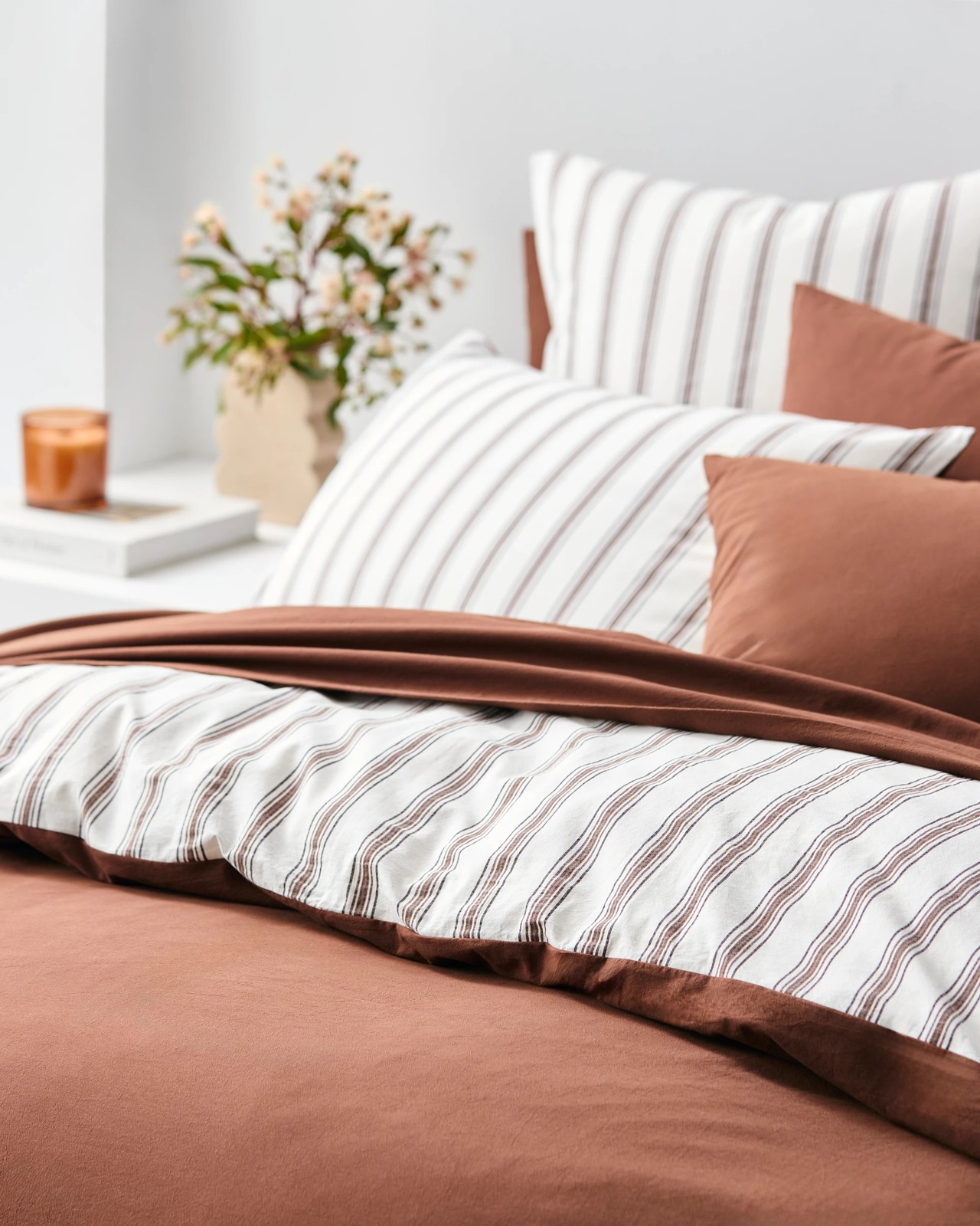 Arlo Cotton Stonewash Quilt Cover Set - Tiramisu 3 of 6
