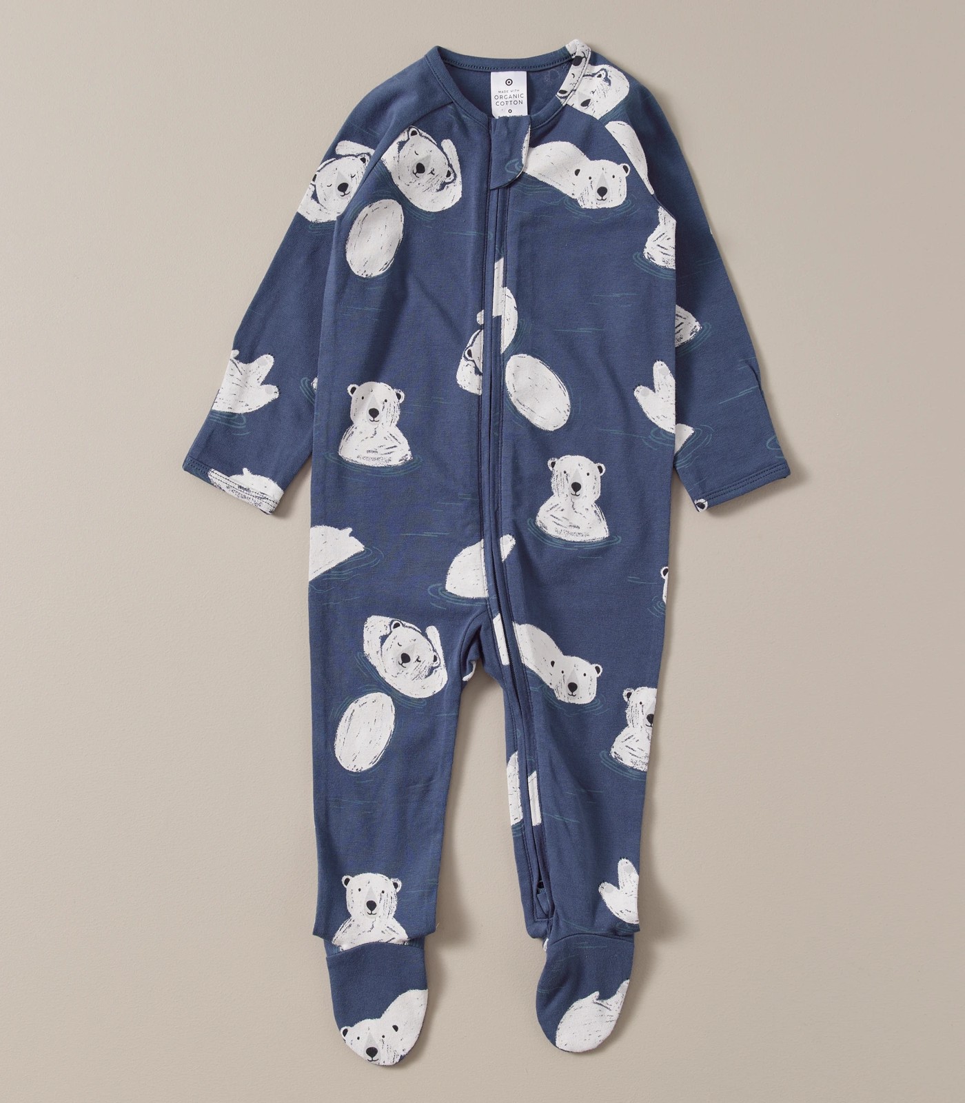 Baby Organic Cotton Print Zip Coverall 2 of 5