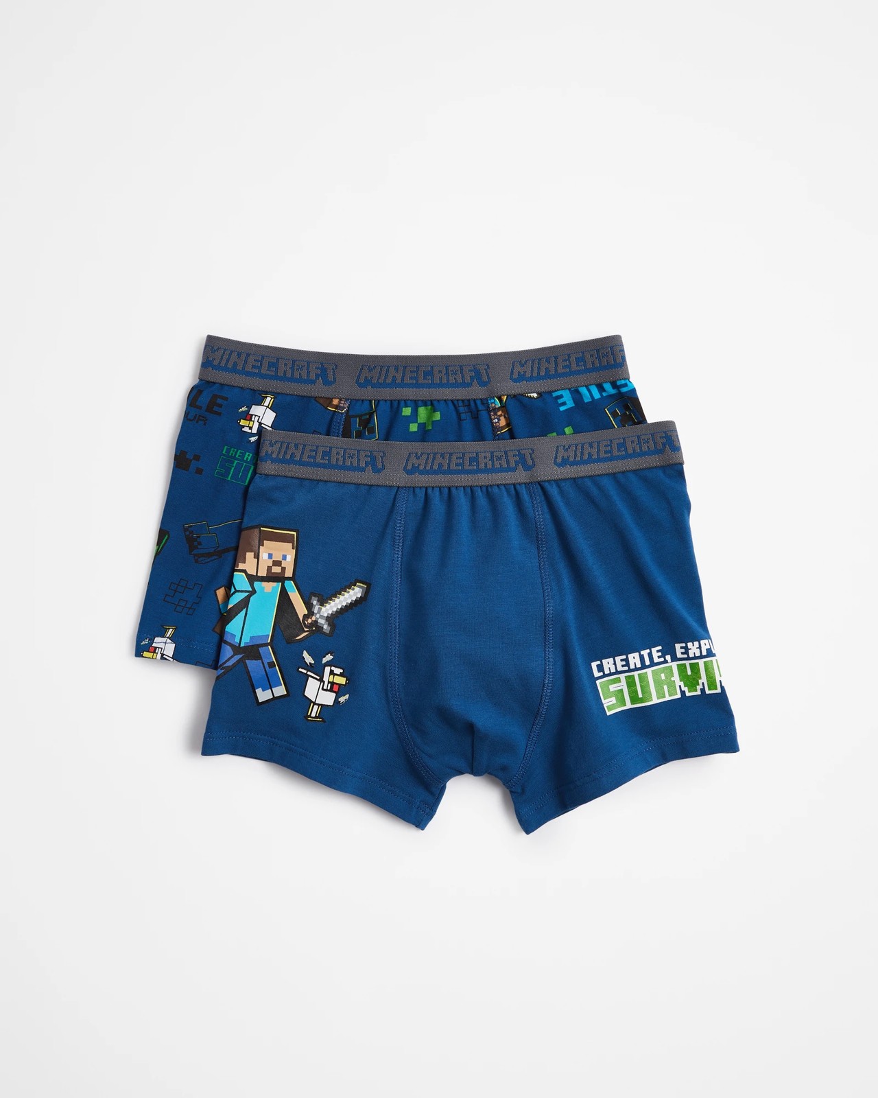 2-pack boxer shorts with Minecraft