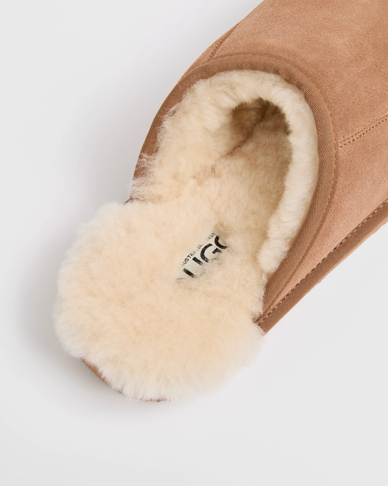 Australian Design Sheepskin and Leather Slipper Scuff - Chestnut 3 of 3