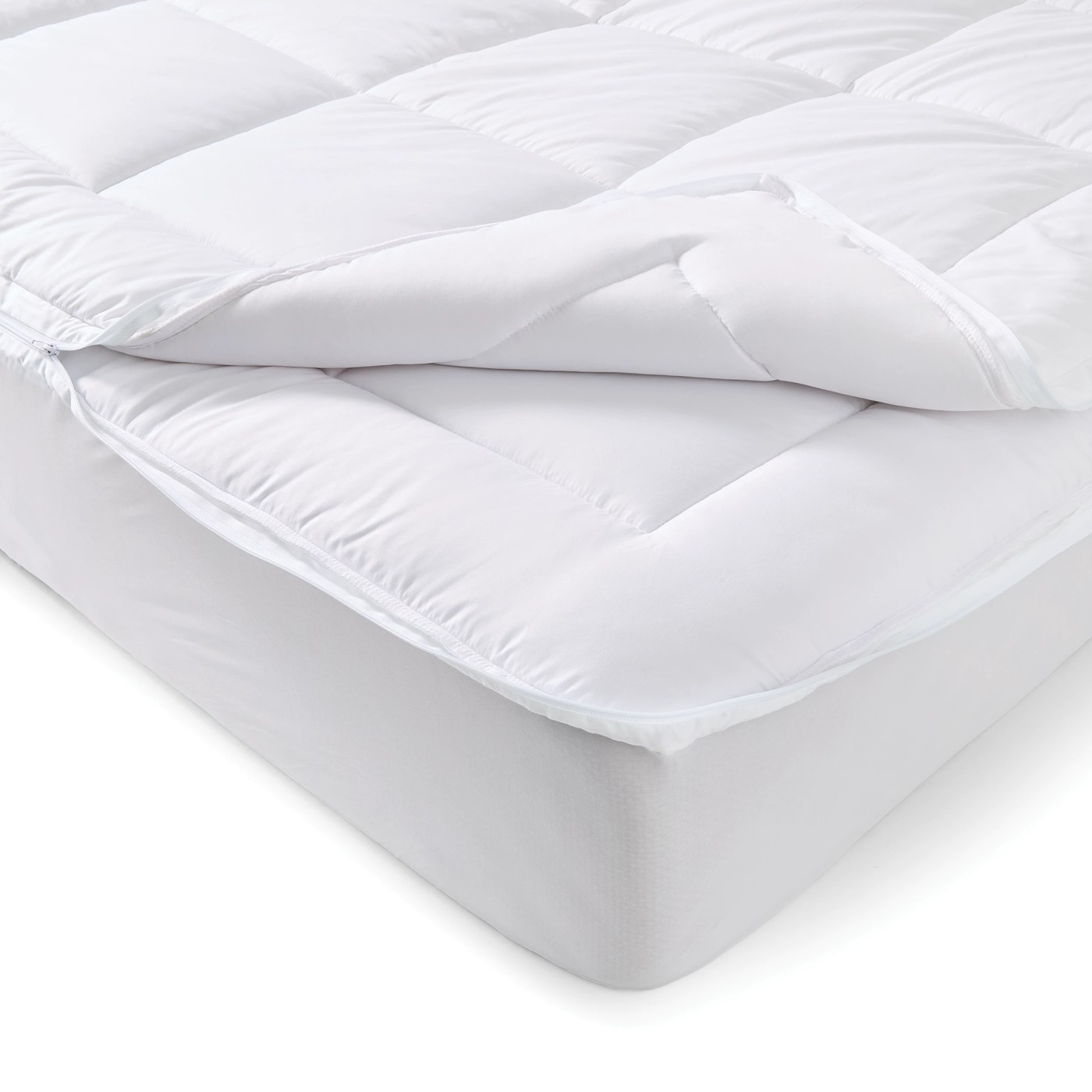Anko Washable Dual Layer Mattress Topper, King Bed - White 3 of 6