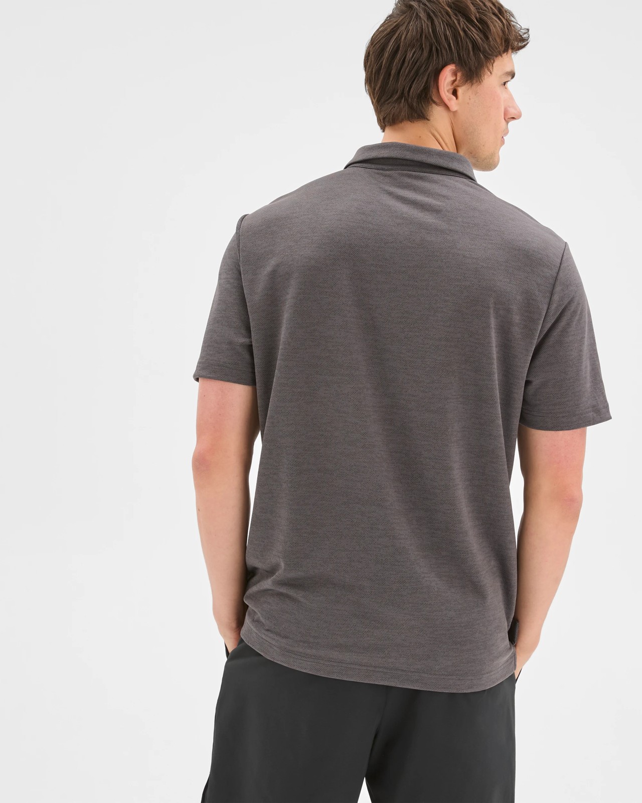 Active Textured Polo Top - Black 6 of 6