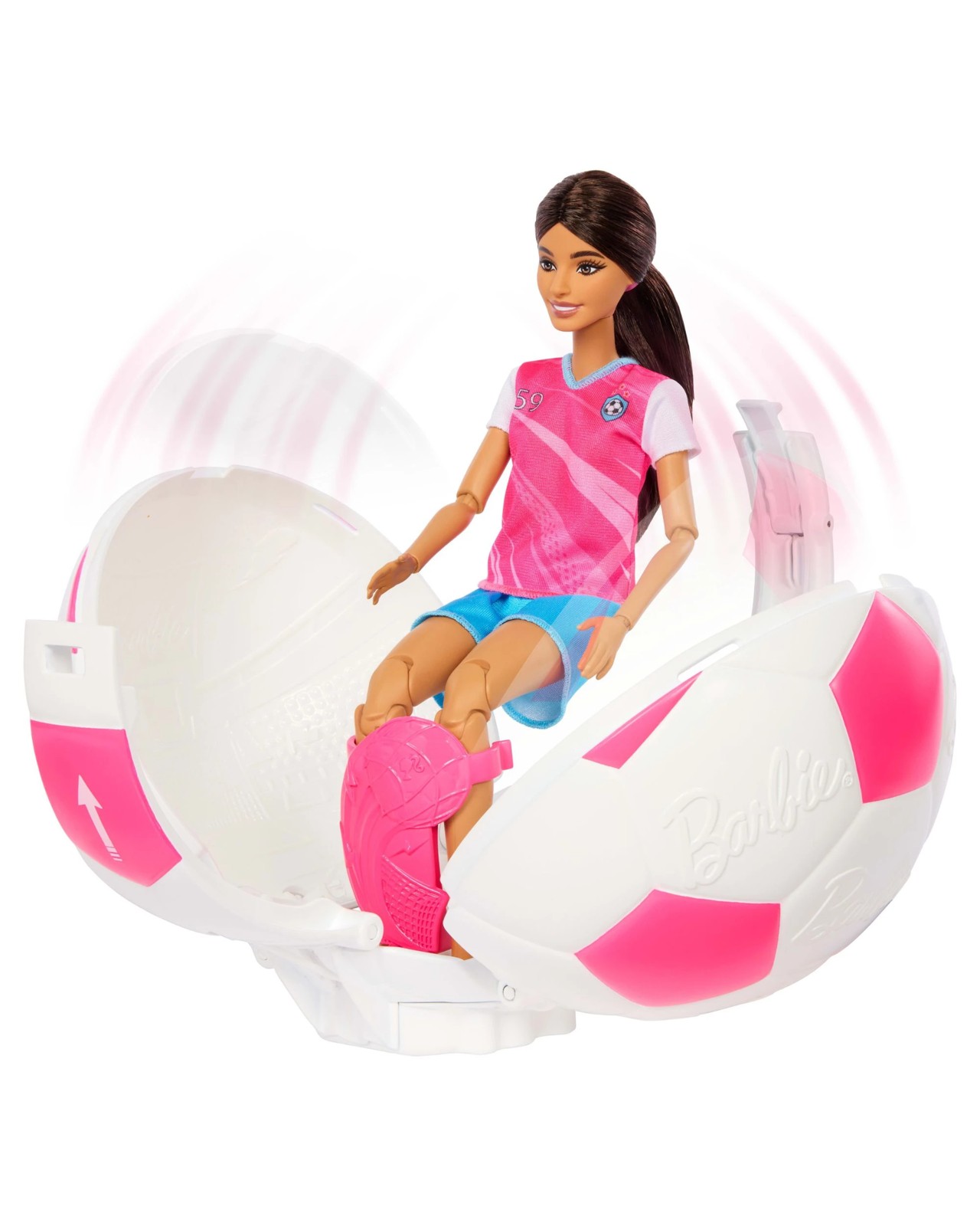 Barbie Team Barbie Roll & Reveal Soccer Player Doll and Accessories 4 of 5