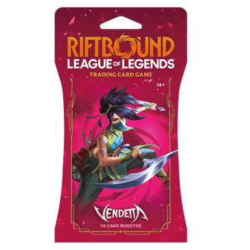 Riftbound League of Legends Trading Card Game Vendetta Booster Pack - Assorted