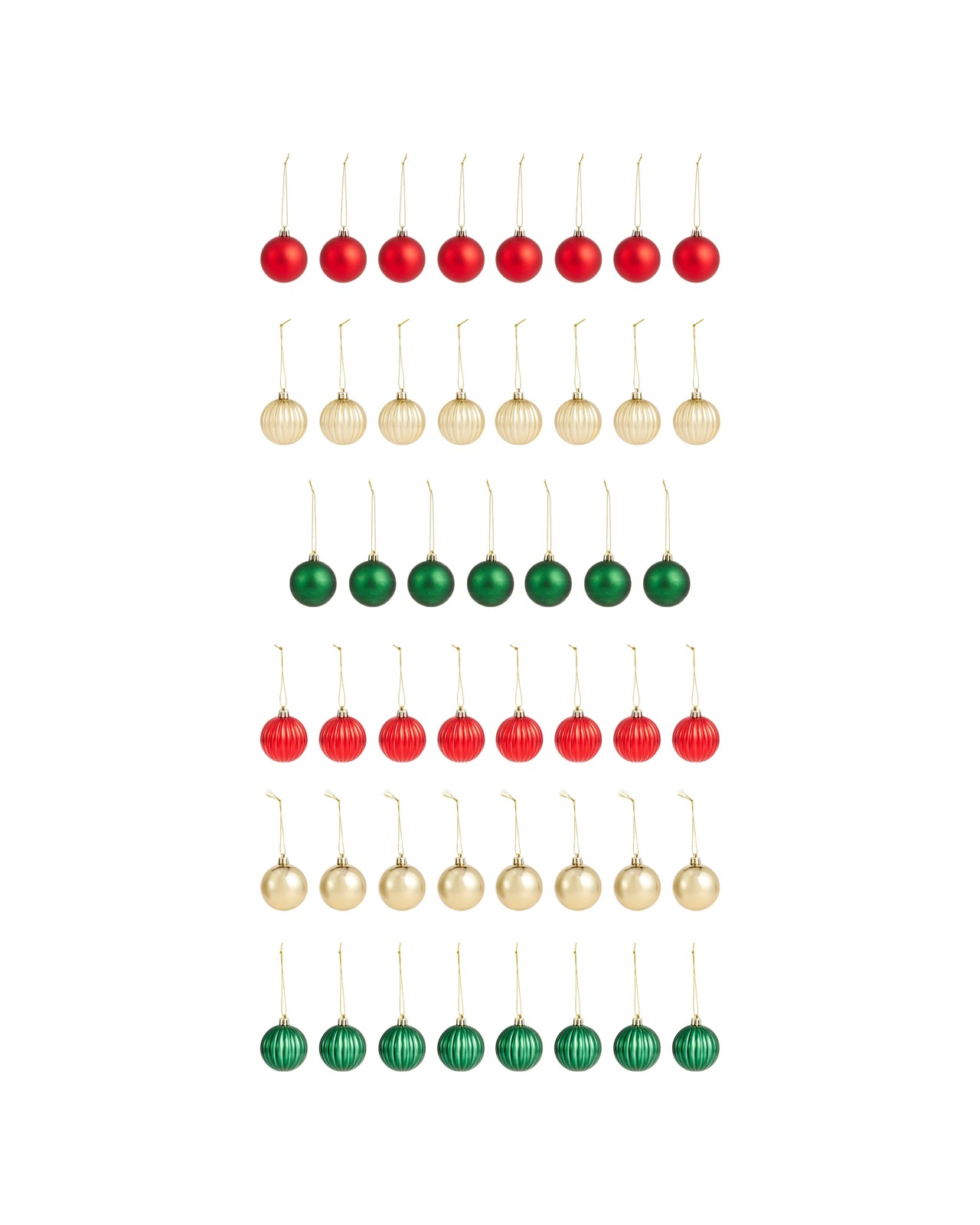 Anko 47 Pack 6cm Traditional Baubles 2 of 6