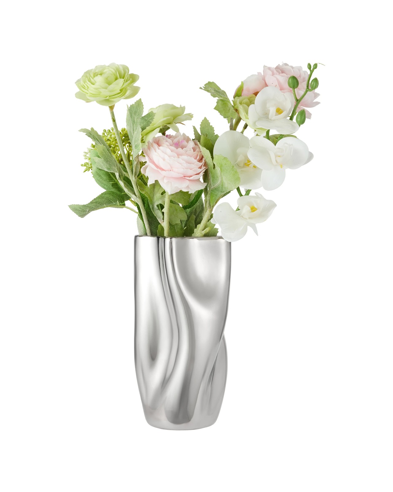Anko Chrome Look Vase 2 of 5