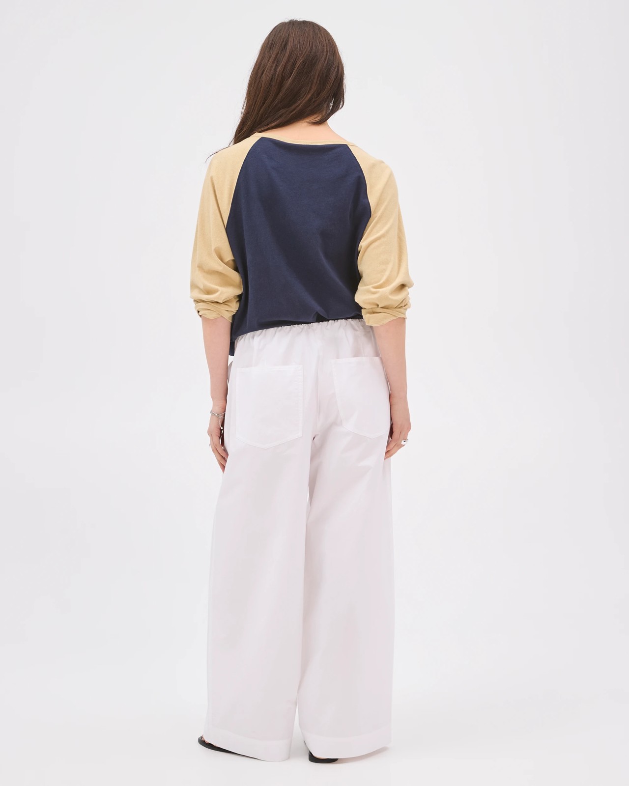 Lily Loves Australian Cotton Poplin Wide Leg Pants - White 4 of 6