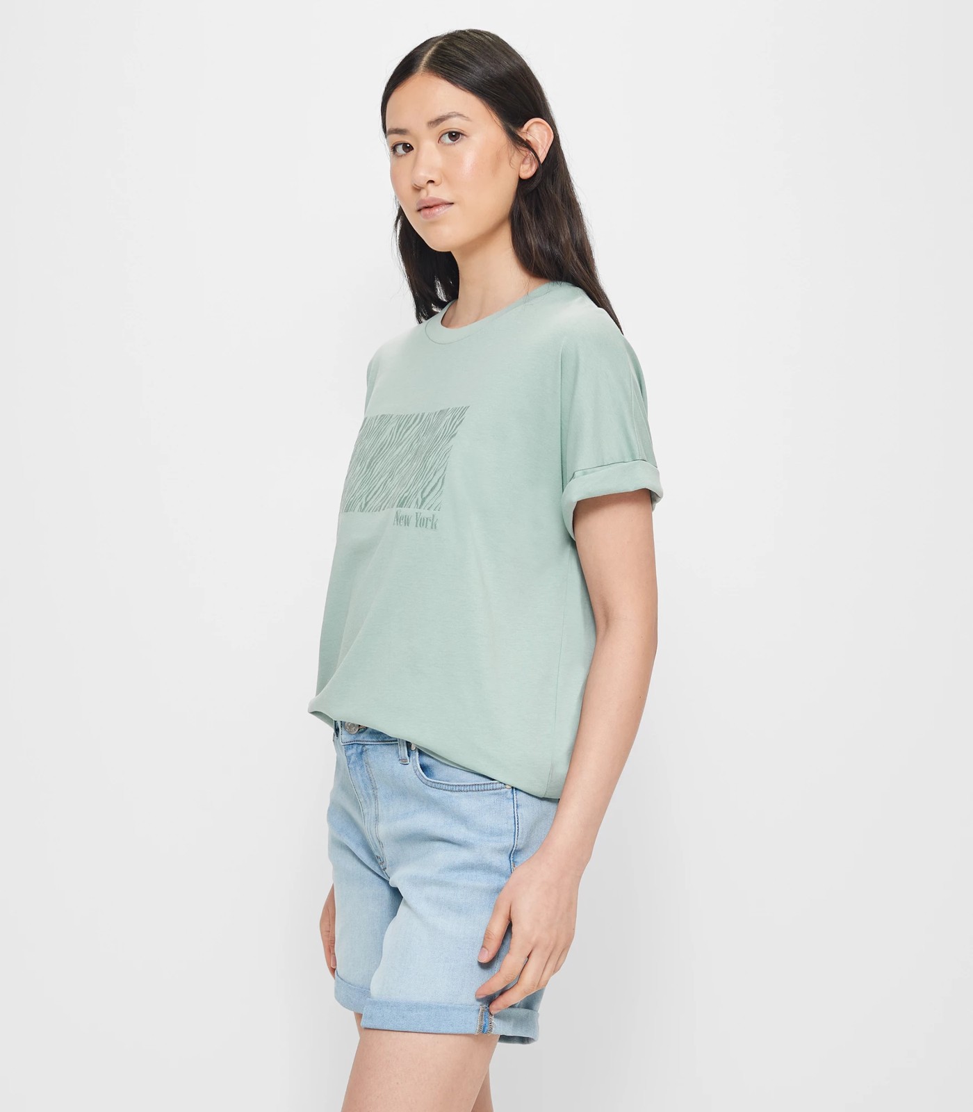 Oversized Boxy T-Shirt - Jadeite Green New York | Target Australia