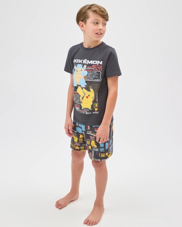 Pokemon Australian Cotton Older Boys Oversized Knit Pyjama Set