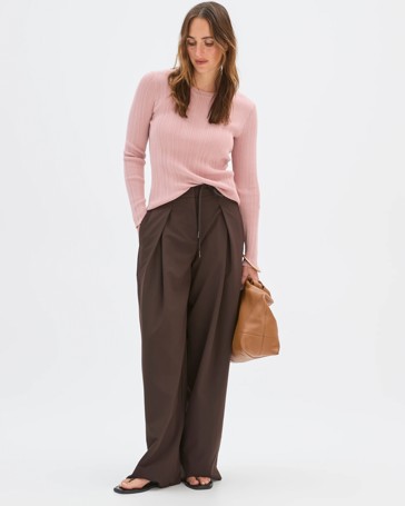 Australian Cotton Blend Variegated Rib Knitted Jumper