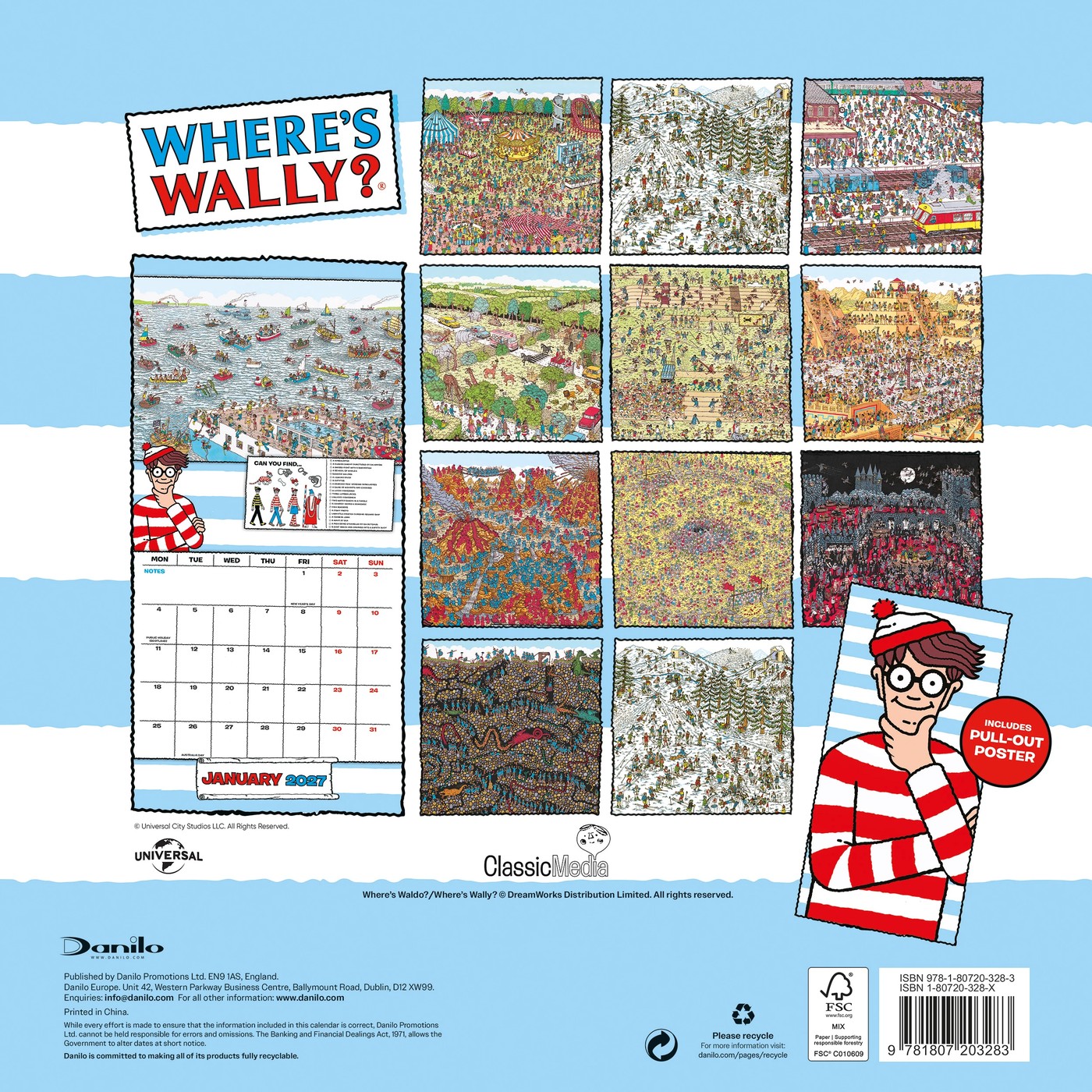 Where's Wally? 2027 Official Calendar 2 of 3