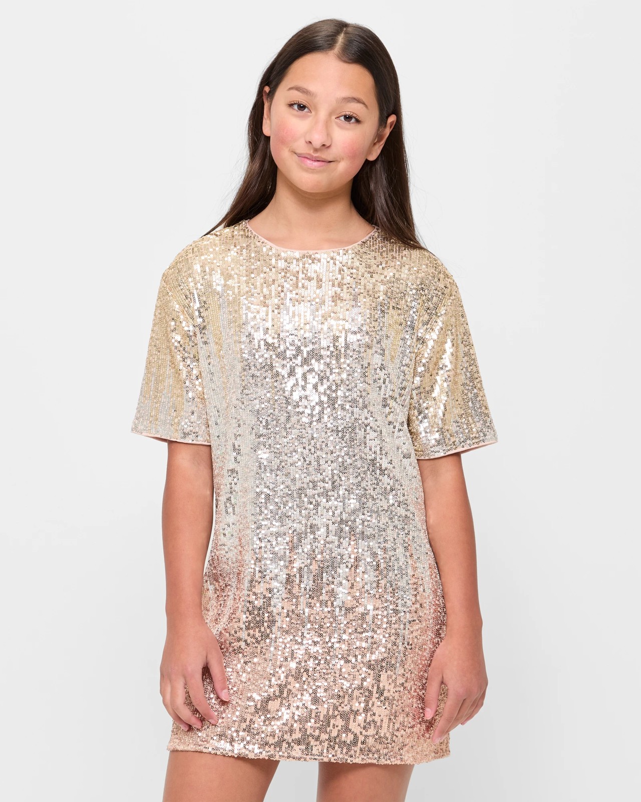 T shirt sequin dress online