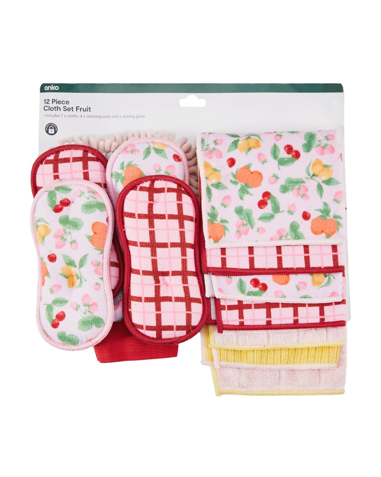 Anko 12 Piece Cloth Set - Fruit 6 of 6
