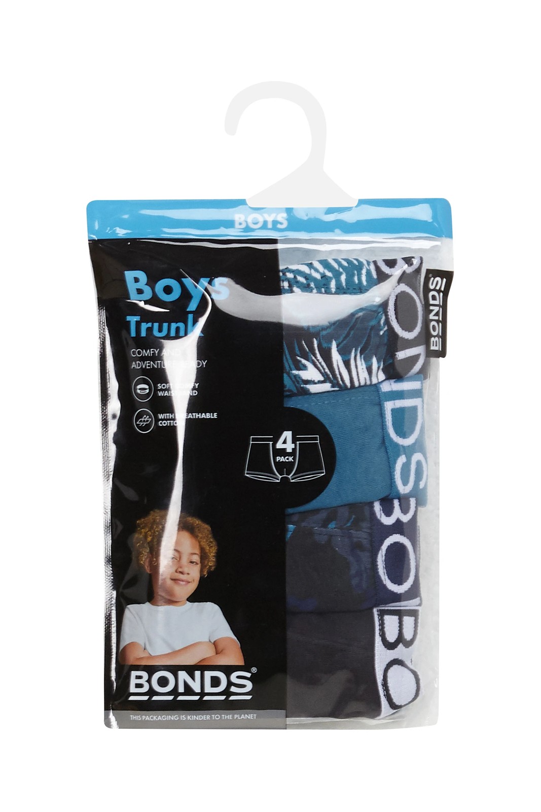 Bonds Boys Trunks 4 Pack 3 of 3